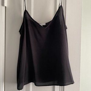 Equipment 100% Silk Black Tank - Size Medium